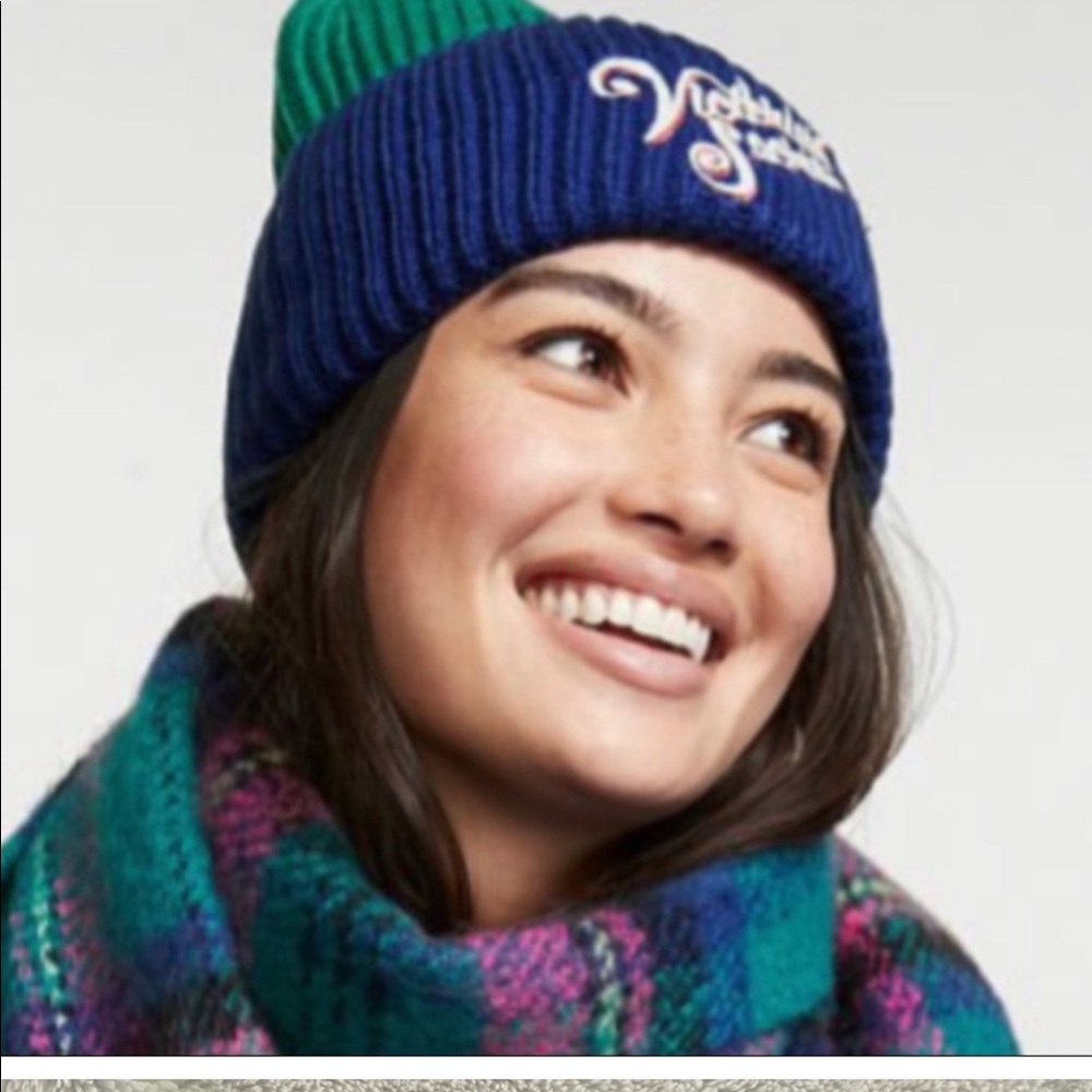 Victoria’s Secret vintage looking color block beanie